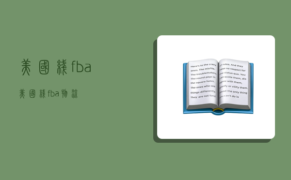 美国线fba,美国线fba物流-图1