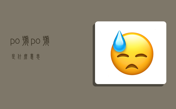 po号,po号是什么意思-图1 po号,po号是什么意思-图1