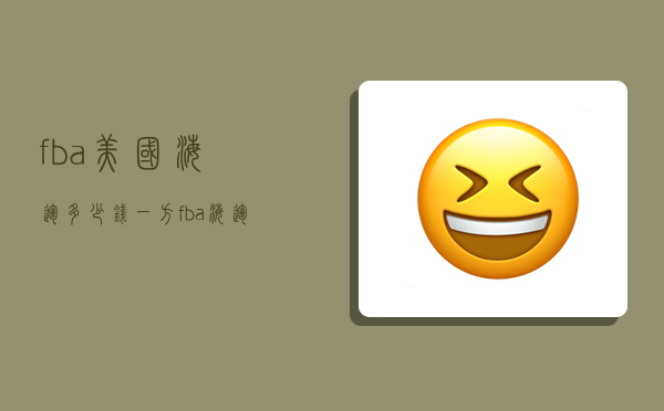 fba美国海运多少钱一方,fba海运到美国的费用-图1 fba美国海运多少钱一方,fba海运到美国的费用-图1