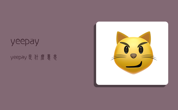 yeepay,yeepay是什么意思-图1 yeepay,yeepay是什么意思-图1