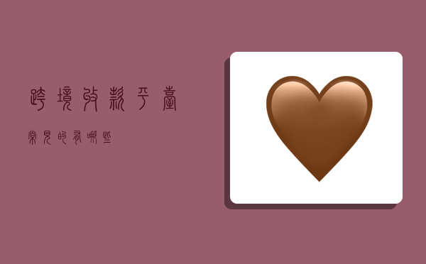 跨境收款平台常见的有哪些?-图1 跨境收款平台常见的有哪些?-图1