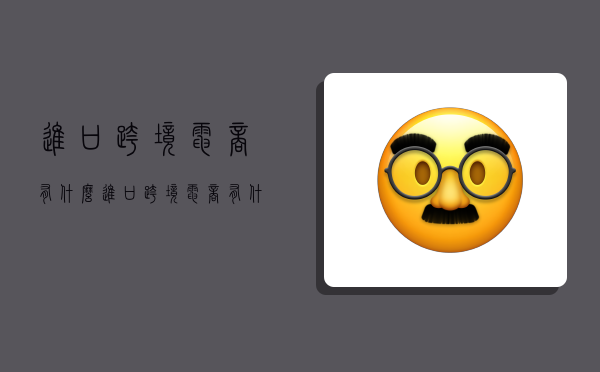 进口跨境电商有什么,进口跨境电商有什么模式-图1 进口跨境电商有什么,进口跨境电商有什么模式-图1