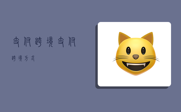 支付跨境,支付跨境方式-图1 支付跨境,支付跨境方式-图1