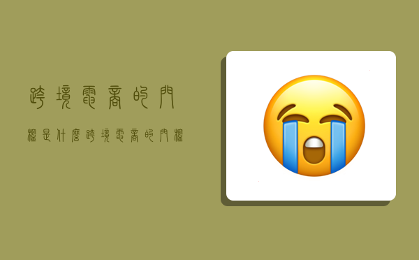 跨境电商的门槛是什么,跨境电商的门槛是什么意思-图1 跨境电商的门槛是什么,跨境电商的门槛是什么意思-图1