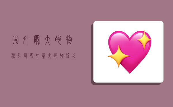 国外最大的物流公司,国外最大的物流公司排名-图1 国外最大的物流公司,国外最大的物流公司排名-图1