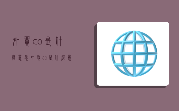 外贸co是什么意思,外贸co是什么意思的缩写-图1