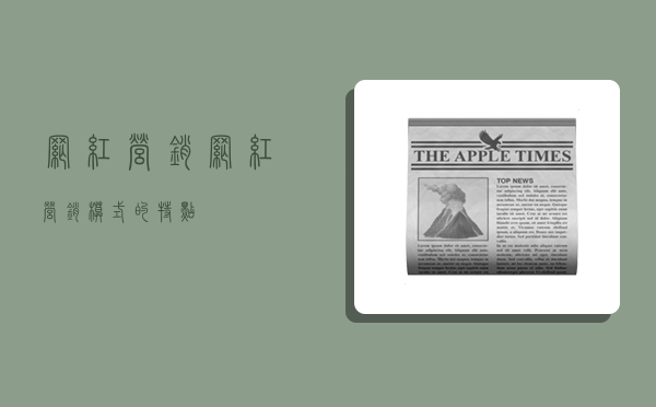 网红营销,网红营销模式的特点-图1