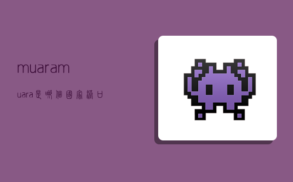 muara,muara是哪个国家港口-图1