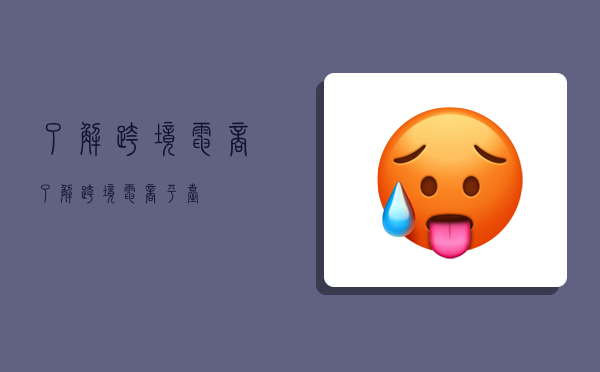 了解跨境电商,了解跨境电商平台-图1