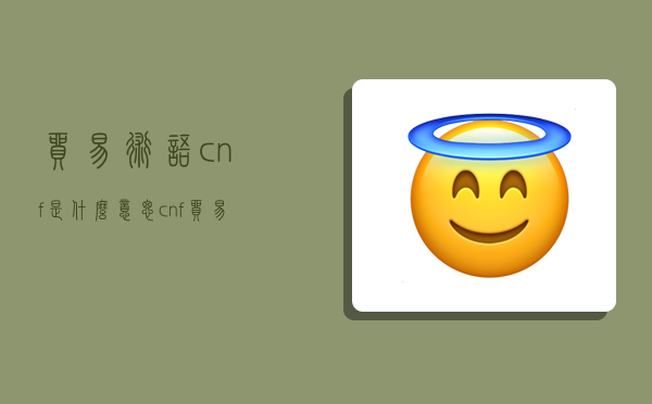 贸易术语cnf是什么意思,cnf贸易术语是什么意思?-图1 贸易术语cnf是什么意思,cnf贸易术语是什么意思?-图1