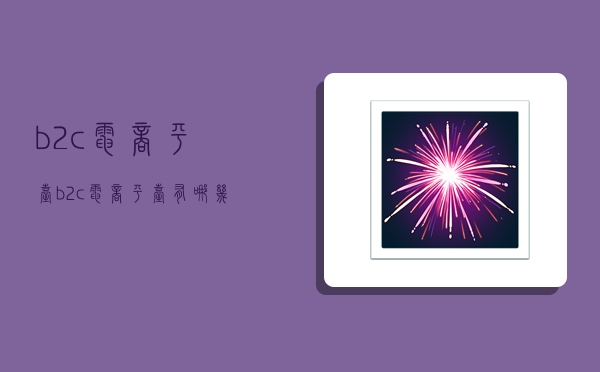 b2c电商平台,b2c电商平台有哪几个-图1