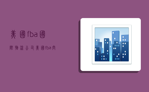 美国fba国际物流公司,美国fba空运物流-图1 美国fba国际物流公司,美国fba空运物流-图1