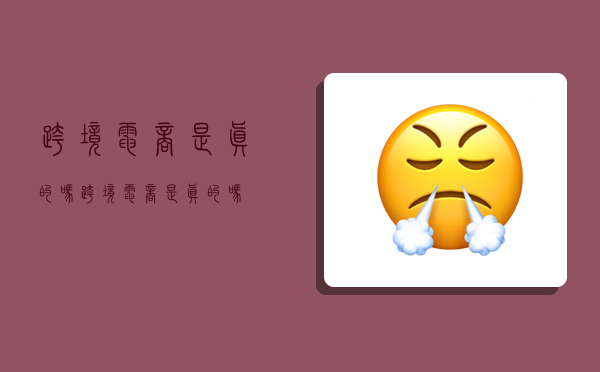 跨境电商是真的吗,跨境电商是真的吗?-图1 跨境电商是真的吗,跨境电商是真的吗?-图1