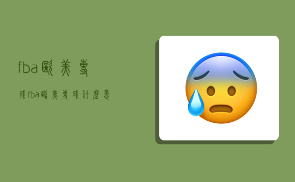 fba欧美专线,fba欧美专线什么意思-图1 fba欧美专线,fba欧美专线什么意思-图1