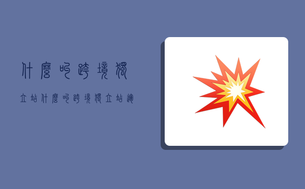 什么叫跨境独立站,什么叫跨境独立站运营-图1 什么叫跨境独立站,什么叫跨境独立站运营-图1