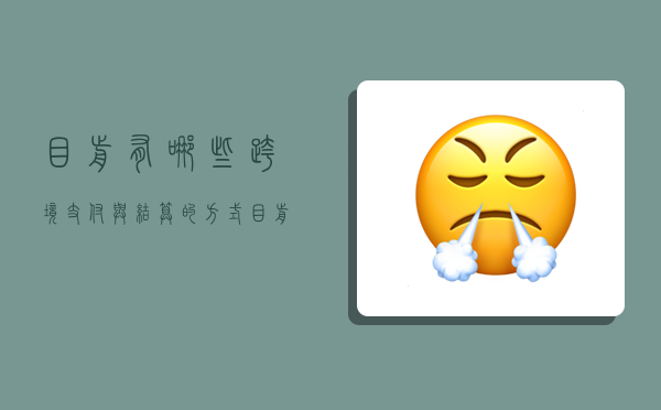 目前有哪些跨境支付与结算的方式,目前有哪些跨境支付与结算的方式呢-图1 目前有哪些跨境支付与结算的方式,目前有哪些跨境支付与结算的方式呢-图1