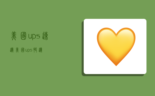 美国ups速递,美国ups快递-图1