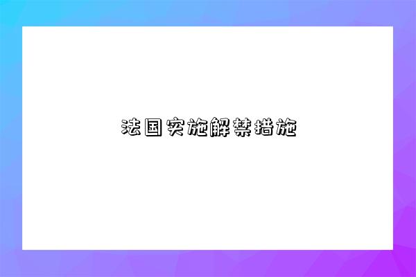 法国实施解禁措施-图1 法国实施解禁措施-图1