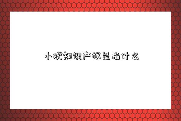 小欢知识产权是指什么-图1 小欢知识产权是指什么-图1