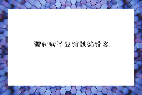智付电子支付是指什么-图1 智付电子支付是指什么-图1