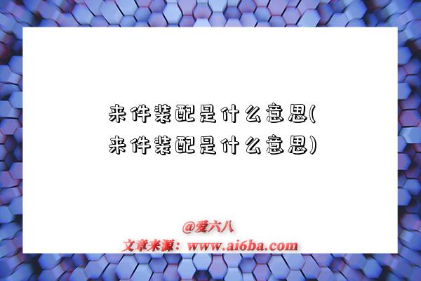 来件装配是什么意思(来件装配是什么意思)-图1