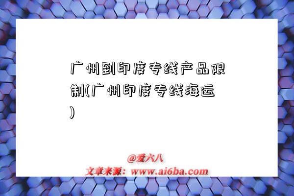 广州到印度专线产品限制(广州印度专线海运)-图1