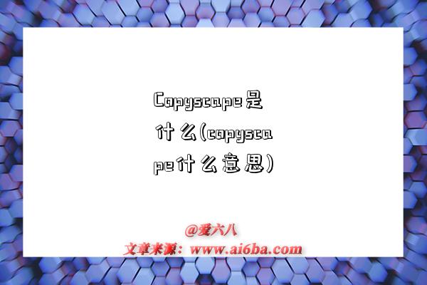 Copyscape是什么(copyscape什么意思)-图1 Copyscape是什么(copyscape什么意思)-图1
