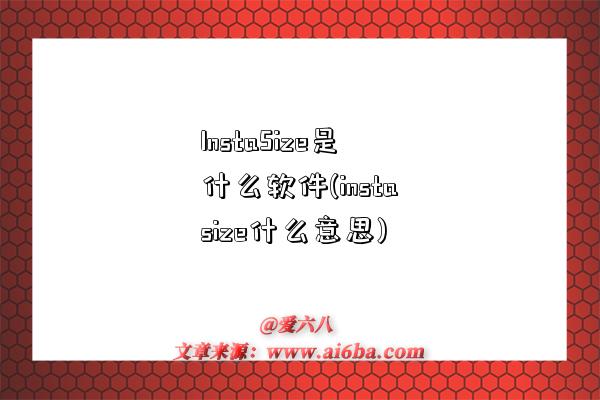 InstaSize是什么软件(instasize什么意思)-图1 InstaSize是什么软件(instasize什么意思)-图1