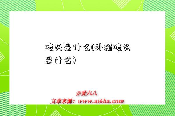 唛头是什么(外箱唛头是什么)-图1 唛头是什么(外箱唛头是什么)-图1