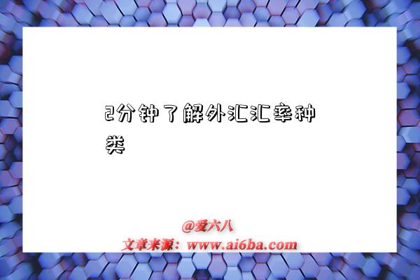 2分钟了解外汇汇率种类-图1 2分钟了解外汇汇率种类-图1