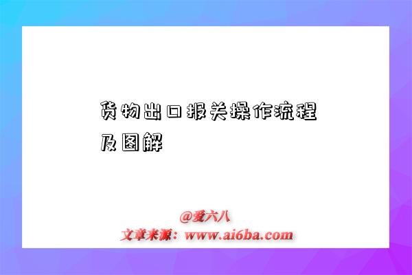 货物出口报关操作流程及图解-图1 货物出口报关操作流程及图解-图1