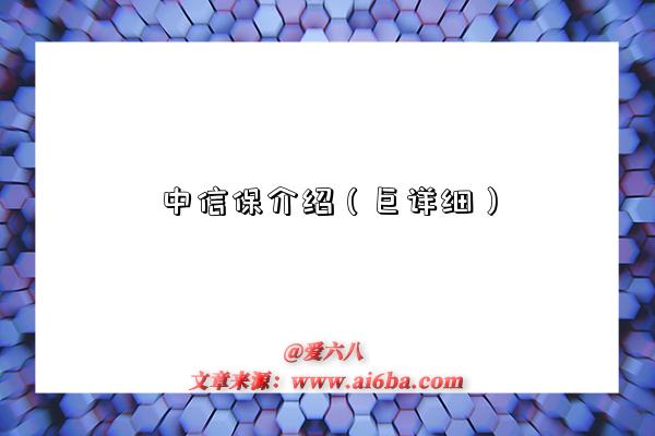 中信保介绍（巨详细）-图1