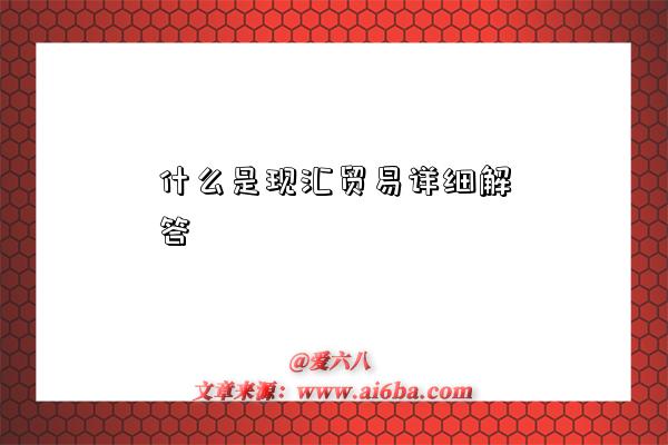 什么是现汇贸易详细解答-图1 什么是现汇贸易详细解答-图1