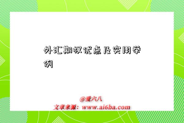外汇期权优点及实用举例-图1
