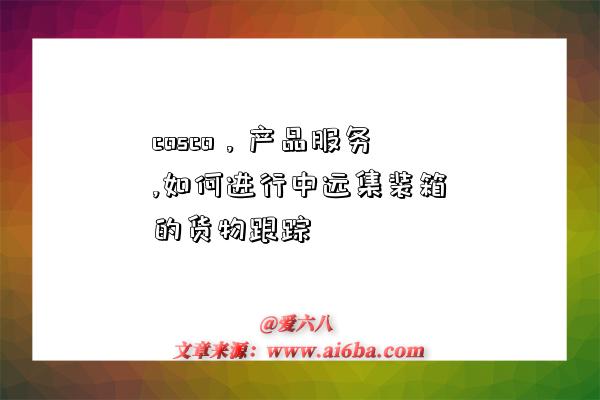 cosco,产品服务,如何进行中远集装箱的货物跟踪-图1 cosco,产品服务,如何进行中远集装箱的货物跟踪-图1