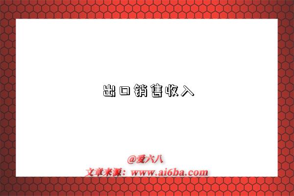 出口销售收入-图1 出口销售收入-图1