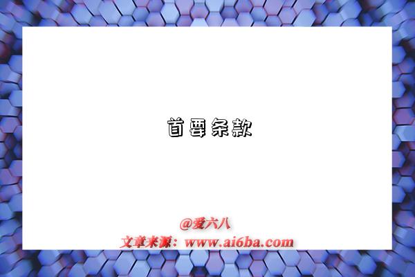 首要条款-图1 首要条款-图1