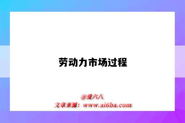 劳动力市场过程-图1 劳动力市场过程-图1