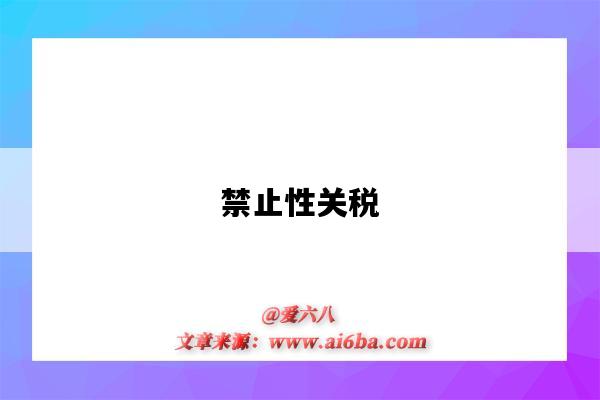 禁止性关税-图1 禁止性关税-图1