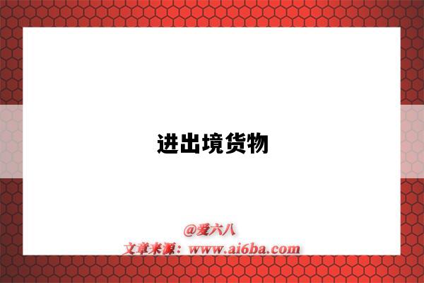 进出境货物-图1 进出境货物-图1