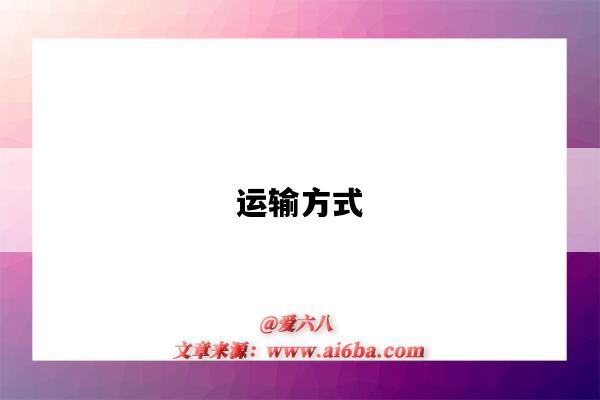 运输方式-图1 运输方式-图1