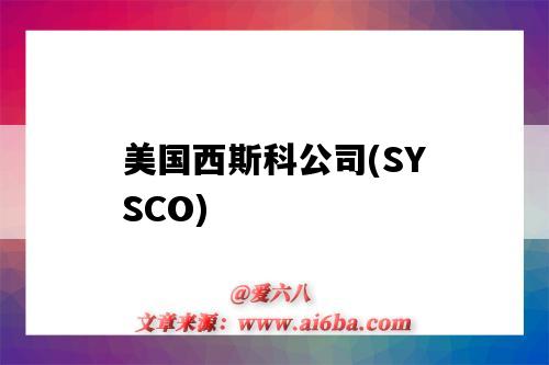 美国西斯科公司(SYSCO)(美国西斯科公司供应链)-图1 美国西斯科公司(SYSCO)(美国西斯科公司供应链)-图1