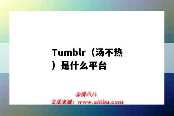 Tumblr(汤不热)是什么平台(tumblrtail)-图1 Tumblr(汤不热)是什么平台(tumblrtail)-图1