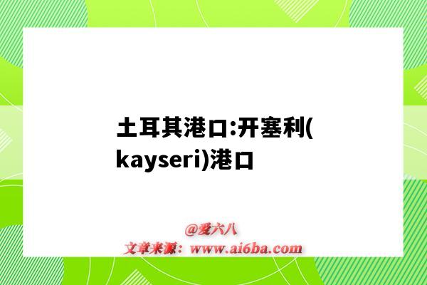 土耳其港口:开塞利(kayseri)港口（土耳其常用港口）-图1