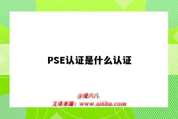 PSE认证是什么认证（pse认证是什么认证标志）-图1