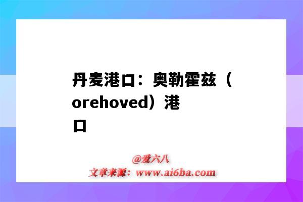 丹麦港口：奥勒霍兹（orehoved）港口（奥尔堡港口）-图1