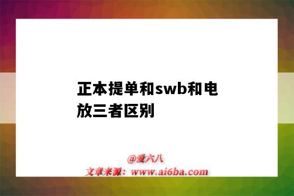 正本提单和swb和电放三者区别(swb提单是电放还是正本)-图1 正本提单和swb和电放三者区别(swb提单是电放还是正本)-图1