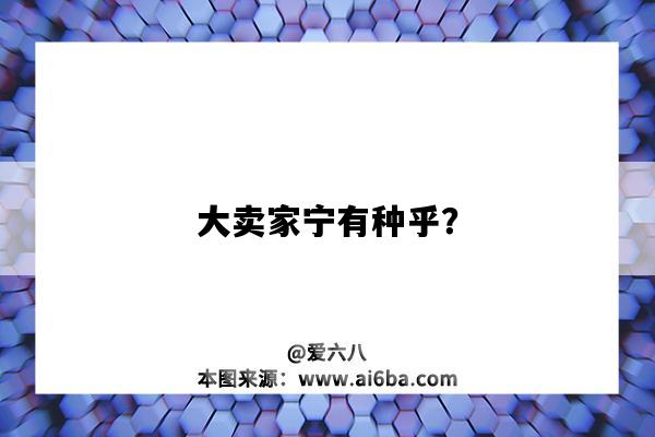 大卖家宁有种乎?(什么宁有种乎)-图1 大卖家宁有种乎?(什么宁有种乎)-图1