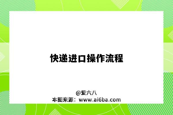 快递进口操作流程-图1 快递进口操作流程-图1