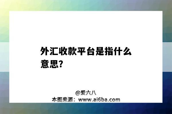 外汇收款平台是指什么意思？-图1